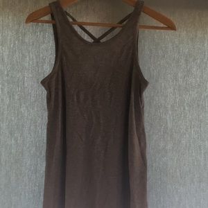 Grey Tank Top with crossed back